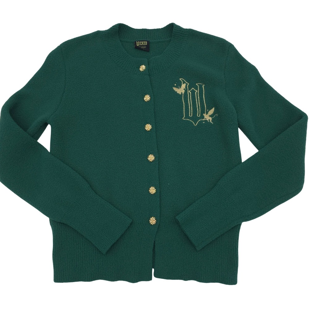 Wicked Ariana Grande Emerald Green Women's Cardigan Sweater Targe Size Medium